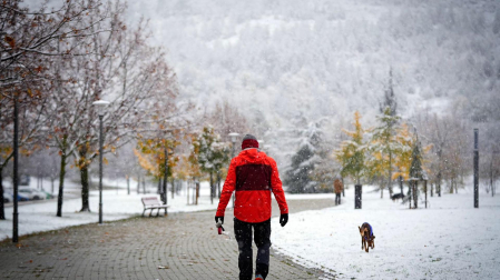 Nieve en Ansoáin.