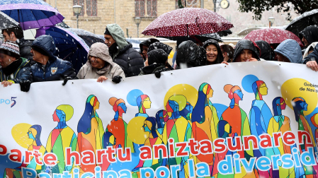 Fotos de la marcha por la diversidad en Estella /