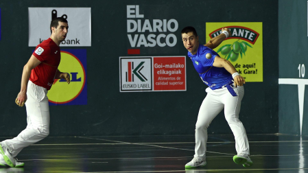 Fotos del partido del campeonato de parejas Jaka-Iztueta en Aoiz