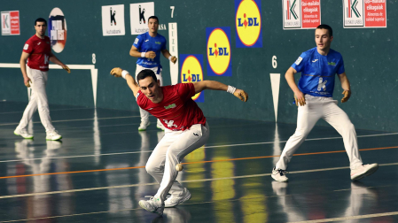 Fotos del partido del campeonato de parejas Jaka-Iztueta en Aoiz