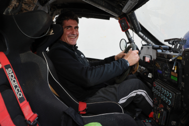 Zulet, dentro de su buggy Can-Am Maverick x3