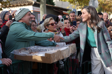 Foto de la visita de la reina Letizia a Tudela para el homenaje a Alejandro Amenábar