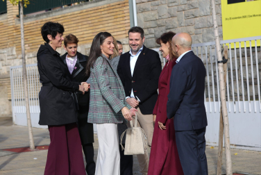 Foto de la visita de la reina Letizia a Tudela para el homenaje a Alejandro Amenábar