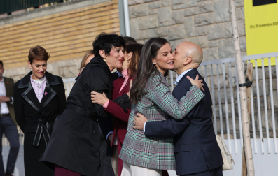 Foto de la visita de la reina Letizia a Tudela para el homenaje a Alejandro Amenábar