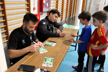Fotos del arranque del programa "El Xota en tu escuela", con la visita al colegio San Ignacio Jesuítas de Pamplona /