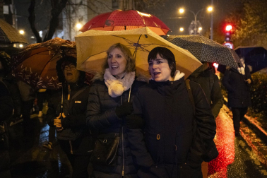 Manifestación por el 25-N en Pamplona convocada por el movimiento feminista.