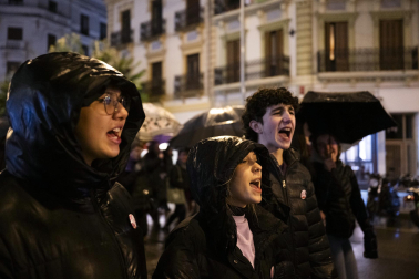 Manifestación por el 25-N en Pamplona convocada por el movimiento feminista.