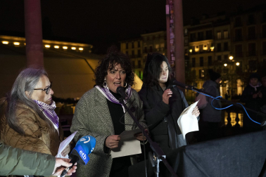 Manifestación por el 25-N en Pamplona convocada por el movimiento feminista.
