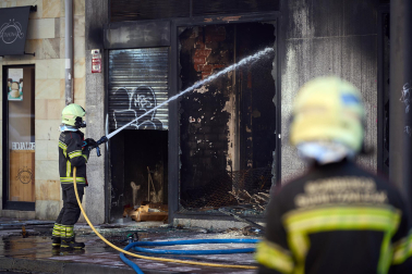 incendio en un bazar