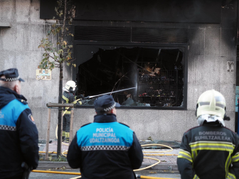 incendio en un bazar