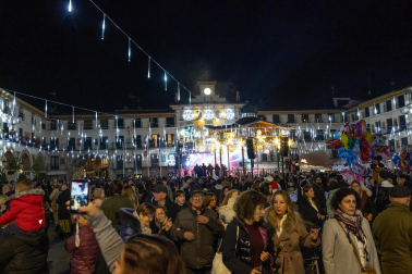 Encendido de la iluminación navideña en Tudela.
