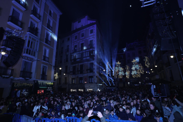 Fotos del encendido de luces de Navidad en Pamplona