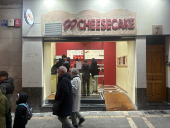 La tienda 99cheesecake, en la calle Chapitela de Pamplona