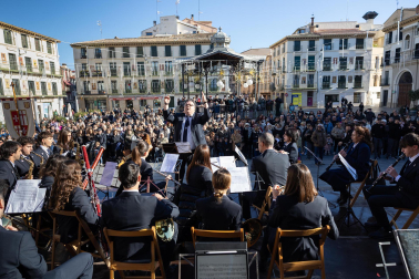 Celebración del día de Navarra en Tudela.
