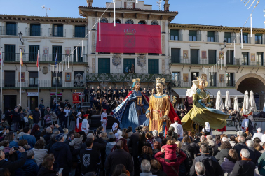 Celebración del día de Navarra en Tudela.