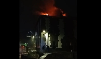 Incendio en la casa del cura de Leitza