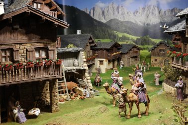 Fotos de la exposición de la Asociación de Belenistas de Pamplona en Baluarte