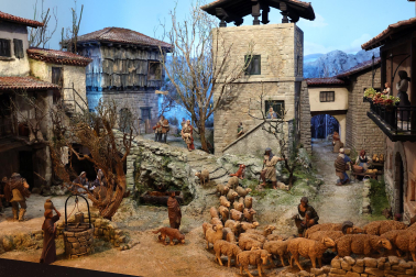 Fotos de la exposición de la Asociación de Belenistas de Pamplona en Baluarte