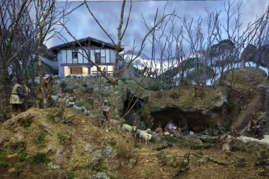 Fotos de la exposición de la Asociación de Belenistas de Pamplona en Baluarte