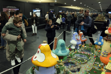 Fotos de la exposición de la Asociación de Belenistas de Pamplona en Baluarte