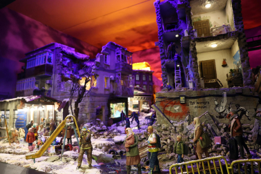 Fotos de la exposición de la Asociación de Belenistas de Pamplona en Baluarte