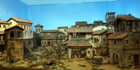 Fotos de la exposición de la Asociación de Belenistas de Pamplona en Baluarte