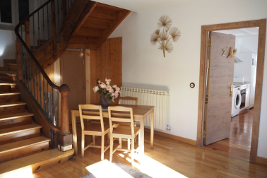 Parte de los elementos de la escalera son originales del Hotel Pirineo