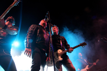 Foto del concierto del grupo de Alfredo Piedrafita (ex de Barricada) en la gira Siempre Barricada en Tudela