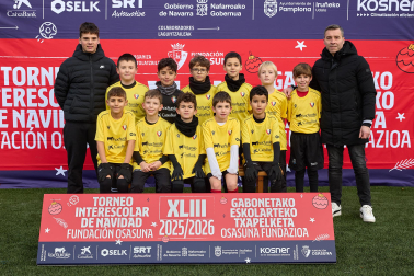 COMARCAL DE BERIÁIN. El equipo lo forman Iago González, Ouasin Legars, Izan Legal, Samuel David López, Ian Rodríguez, Mohamed Amezian, Julen Azpíroz, Enzo Calso, Aron Morales, Yasin Taytay, Adam Labied, David Valeriev, Gabriel Boikov, Anas Ouassaid, Unax Martínez.