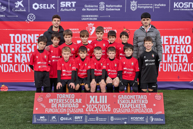 IKASTOLA JASO. El equipo lo forman Aratz Irisarri, Ibai Flaño, Ametz Orbara, Asier Guzmán, Asier Gómez de Segura, Adei Salvoch, Iosu Lizarraga, Iker Ugarte, Unax Iturria, Markel Escosteguy, Erik Manubens, Adrián Molinero, Izei Laborda