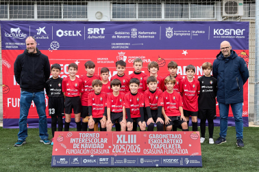 LUIS AMIGÓ. El equipo lo forman Marco Santesteban, Nicolás Aranguren, Mario Macaya, Julen Mendiburu, Aimar Quiroga, Oliver Fernández, Leo Chocarro, Mikel Gil, Mateo Orio, Hugo Ozcoidi, Álvaro Guruchaga, Leo Irure, Xabi Corres, Mateo Sánchez, Nicolás Arandigoyen.