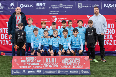 REGINA PACIS. El equipo lo forman Hugo Ibero, Julen Jambrina, Luis Rojo, Noah González, David Ocaña, Dylan Pesantez, Adrián Zabalza, Ibai Román, Oier Aramendía, Aimar Montes, Oihan Aznar, Antony Matias Loor, Hugo Lacunza, Liam Sánchez.