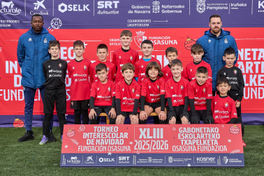 SAN MIGUEL DE NOÁIN. El equipo lo integran David Sánchez, Aimar Gómez, Darius Valentín, Markel Martínez, Unax Alfaro, Arián Vidal, Enzo Lasheras, Ian Alonso, Iván Arozarena, Luken Maya, Erik Donazar, Víctor Aldave, Ibon Unzué, Kilian Lillo.