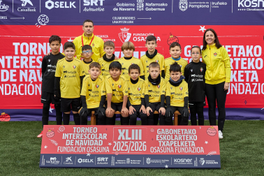 VIRGEN DEL SOTO. El equipo lo forman Irati Jiménez, Aday Hernández, Amir Ouardi, Rudy Cumes, Xabier García, Mateo Mozaz, Leónidas Hernández, Pablo Ibiricu, Alejandro Igal, Valentín Carazo, Enaitz Revuelta, Marco Gómez, Ziyad Badri, Mathias Sesma.