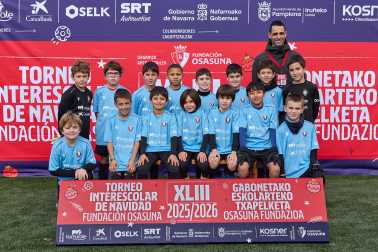 MARQUÉS DE LA REAL DEFENSA. El equipo lo integran Lucas Recalde, Marino Ainzúa, Gabriel de los Santos, Javier Aparicio, Rayan Benamar, Enar Santa Cruz, Gorka Landa, Erik Mangado, Ibai Ozcáriz, Ian Abaigar, Julen Catalán, Erik Veintemilla, Unax Marco, Ibai Ojer y Ander Murillo.