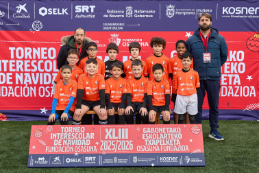 MENDILLORRI. El equipo lo forman Nayla Brahim Chedad, Asmao Diallo, Alou Zabanke Traore, Cristhian Bermúdez, Wasim Ghazal, Ethan Palushaj, Mohamed Bouyanzari, Ángel Hermosilla, Lukas Otazu, Youssef Achourage, Rayan Fadilov, Zacaria Mbitil, Mikel Vique, Zakaria Taghnakt