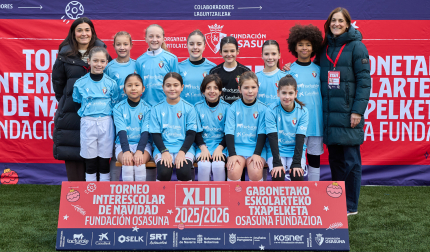 VEDRUNA. El equipo lo integran Marta Gómez, Martina Cía, Julia Oneca, Haizea Sanz, Irene León, Marta Cámara, Xiomara Molina, Paula Lesaca, Leyre Galindo, Sofía Pascual, Micaela Albisu, Rocío Marcote, Vera Oviedo, Lola Botella, Arancha Vidal.