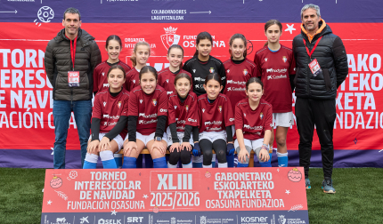 CATALINA DE FOIX. El equipo lo integran Martina Zaratiegui, Valeria Fernández, Julia Fernández de Piérola, Julia Martín, Nahia Vega, Lorea García, Marina Aldasoro, Elsa San Juan, Ariadna Vega, Valentina Sánchez, Laura de la Torre, Paula Ochoa.