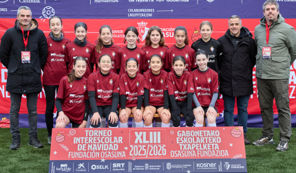 EZKABA. El equipo lo forman Laia del Barrio, Aitana Rivas, Irati Aristu, June Díaz, June Labat, June Epelde, Alazne García, Iraia Ciriza, Aroa Zubiri, Arane Zabaleta, June Oiz, Nahia Adrián, Katixa Rey.