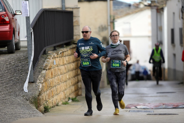 Participantes en la I Carrera de los Inocentes en Ayegui celebrada este domingo,  28 de diciembre