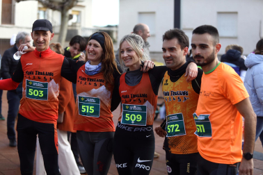 Participantes en la I Carrera de los Inocentes en Ayegui celebrada este domingo,  28 de diciembre
