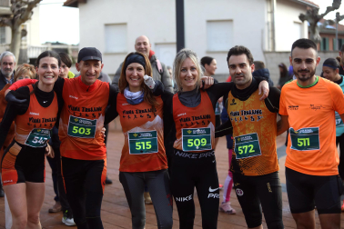 Participantes en la I Carrera de los Inocentes en Ayegui celebrada este domingo,  28 de diciembre