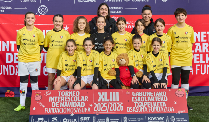 PAZ DE ZIGANDA. El equipo lo integran Enara Ilarregui, Maddi Larrañaga, Naiara de Miguel, Nahia Munárriz, Izar Donamaría, Izaro Maiza, Nahia Mundiñano, Nekane Liberal, Nahia Ducay, Uxue Sola, Maitena Larrainzar, Naia López, Udane Goñi, Argia Orella, Irune Urtasun.