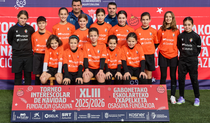 SAN MIGUEL DE NOÁIN. El equipo lo integran June Elizagaray, Judith Martínez, Laida Montero, Saioa Cano, Ainara Blanco, Nahia Venero, Vega Melero, Elha Huerga, Mariona Torras, Jimena Morales, Mireia Merino, Elaia Elizondo, Irati Clemente, Mireia Torras, Ane Laquidain.