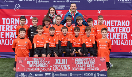 BERNAT ETXEPARE. El equipo lo forman Oihan Loroño, Alain Valero, Asier Eraso, Izei Zúñiga, Oinatz González, Ioritz Sada, Irai Díaz, Oier Ozcoidi, Adei Bilbao, Amets Garciandia, Aimar Domínguez, Haritz Azcona, Arai Zalba, Gorka Narváez y Unai García.