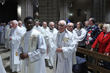 Misa de clausura del año santo jubilar en la catedral de Pamplona.