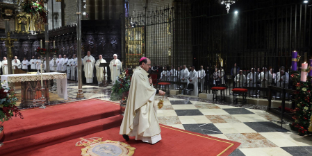 Misa de clausura del año santo jubilar en la catedral de Pamplona.