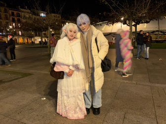 Foto de los disfraces de Nochevieja 2025 en Pamplona.