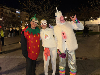 Foto de los disfraces de Nochevieja 2025 en Pamplona.