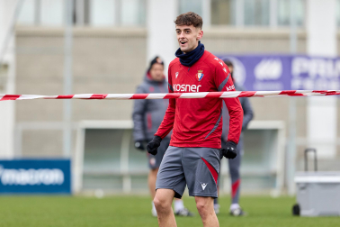Fotos del primer entrenamiento del año de Osasuna en Tajonar.